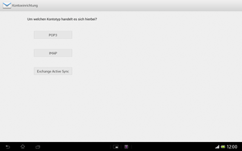 Sony Xperia Tablet Z LTE - E-Mail - Konto einrichten - 0 / 0