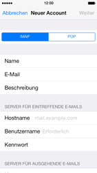 Apple iPhone 5s - E-Mail - Konto einrichten - 0 / 0