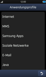 Samsung Wave - Internet - Manuelle Konfiguration - 2 / 2