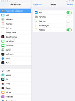 Apple iPad Pro 9.7 inch - E-Mail - Konto einrichten (outlook) - 9 / 12