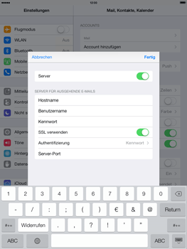 Apple iPad Air - E-Mail - Konto einrichten - 19 / 27