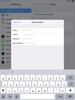 Apple iPad Pro 9.7 inch - E-Mail - Konto einrichten - 7 / 30