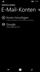 Microsoft Lumia 640 - E-Mail - Konto einrichten (gmail) - 1 / 1