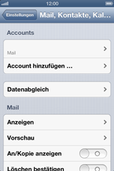 Apple iPhone 4 - E-Mail - Konto einrichten - 1 / 1