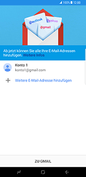 Samsung Galaxy S8 Plus - E-Mail - Konto einrichten (gmail) - 15 / 18