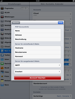 Apple iPad 2 - E-Mail - Konto einrichten - 0 / 0