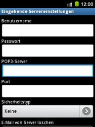 Samsung Galaxy Mini - E-Mail - Konto einrichten - 2 / 2