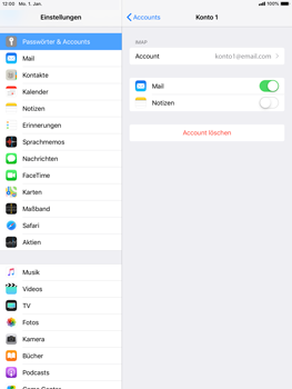 Apple iPad Pro 9.7 inch - E-Mail - Konto einrichten - 17 / 30