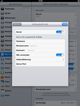 Apple iPad 3 - E-Mail - Konto einrichten - 17 / 22