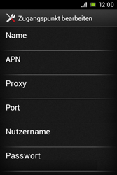 Sony Xperia E - Internet - Manuelle Konfiguration - 12 / 28