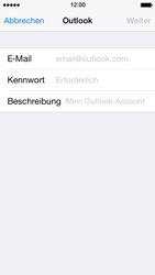 Apple iPhone 5c - E-Mail - Konto einrichten (outlook) - 6 / 11