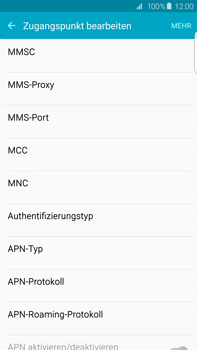 Samsung Galaxy S6 edge+ - Internet - Apn-Einstellungen - 12 / 28