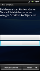 Sony Ericsson Xperia Arc S - E-Mail - Konto einrichten - 2 / 2