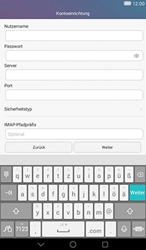 Huawei MediaPad T1 (7.0) - E-Mail - Konto einrichten - 11 / 21