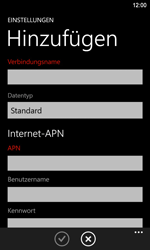 Nokia Lumia 920 LTE - Internet - Manuelle Konfiguration - 0 / 0
