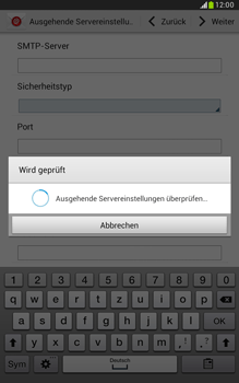 Samsung Galaxy Note 8-0 - E-Mail - Konto einrichten - 0 / 0