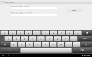 Sony Xperia Tablet Z LTE - E-Mail - Konto einrichten - 2 / 2