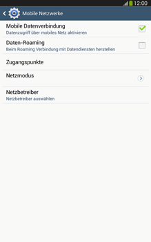 Samsung Galaxy Tab 3 8-0 LTE - Internet - Apn-Einstellungen - 1 / 1