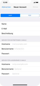 Apple iPhone X - E-Mail - Konto einrichten - 0 / 0