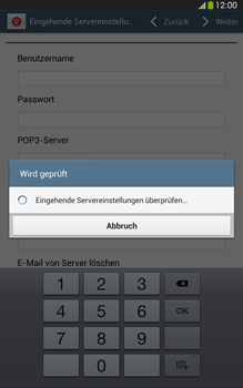 Samsung Galaxy Tab 3 8-0 LTE - E-Mail - Konto einrichten - 0 / 0