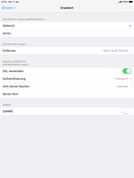 Apple iPad Air 2 - E-Mail - Konto einrichten - 22 / 27