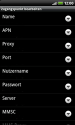 HTC Desire Z - Internet - Manuelle Konfiguration - 10 / 21