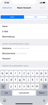 Apple iPhone XR - E-Mail - Konto einrichten - 12 / 30