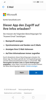 Huawei Mate 20 Lite - E-Mail - Konto einrichten (outlook) - 7 / 10