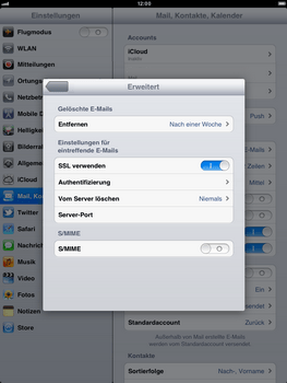 Apple iPad 2 - E-Mail - Konto einrichten - 1 / 1