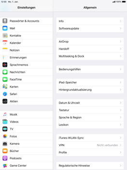 Apple iPad Air 2 - E-Mail - Konto einrichten - 3 / 27