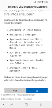Samsung Galaxy S8 - E-Mail - Konto einrichten (outlook) - 9 / 14