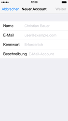 Apple iPhone 5s - E-Mail - Konto einrichten - 0 / 0