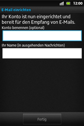 Sony Xperia Go - E-Mail - Konto einrichten - 1 / 1