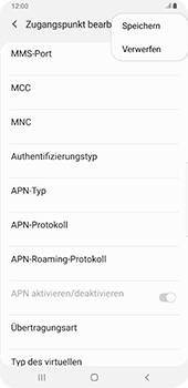 Samsung Galaxy S9 Plus - Internet - Apn-Einstellungen - 17 / 38