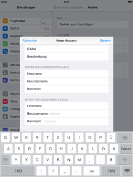 Apple iPad Air - E-Mail - Konto einrichten - 13 / 27