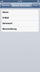 Apple iPhone 5 - E-Mail - Konto einrichten - 1 / 1
