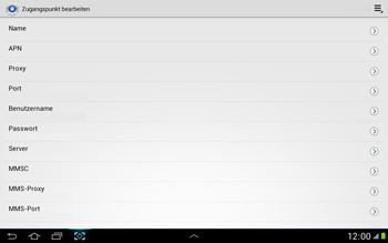 Samsung Galaxy Note 10-1 - Internet - Manuelle Konfiguration - 9 / 22