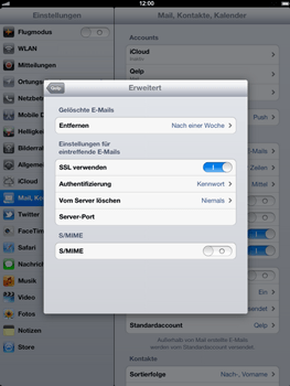 Apple iPad 3 - E-Mail - Konto einrichten - 20 / 22