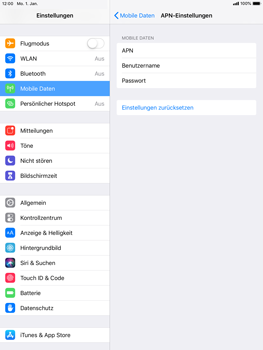 Apple iPad Air 2 - Internet - Manuelle Konfiguration - 9 / 18