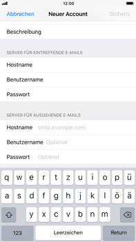 Apple iPhone 8 Plus - E-Mail - Konto einrichten - 0 / 0