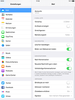 Apple iPad Pro 9.7 inch - E-Mail - Konto einrichten (outlook) - 9 / 11