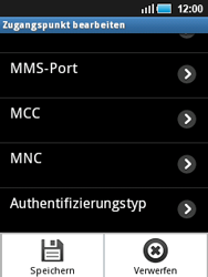 Samsung Galaxy Mini - Internet - Manuelle Konfiguration - 16 / 24