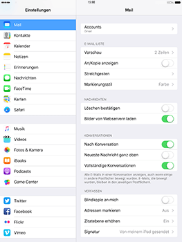 Apple iPad Air 2 - E-Mail - Konto einrichten (gmail) - 2 / 2