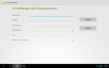 Asus Padfone 2 - E-Mail - Konto einrichten - 2 / 2