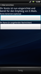 Sony Ericsson Xperia Arc S - E-Mail - Konto einrichten - 2 / 2