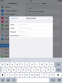 Apple iPad mini 3 - E-Mail - Konto einrichten - 7 / 27