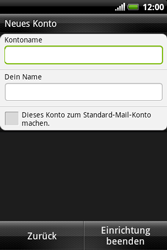 HTC Explorer - E-Mail - Konto einrichten - 2 / 2