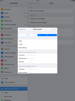 Apple iPad Pro 12.9 inch - E-Mail - Konto einrichten - 1 / 1