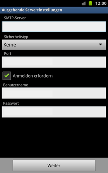 Samsung Galaxy Note - E-Mail - Konto einrichten - 2 / 2