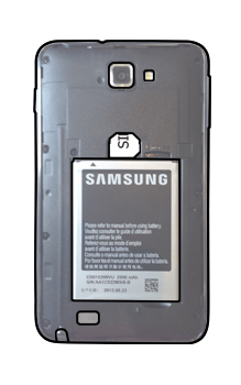 BASE - Samsung N7000 Galaxy Note - SIM-Karte: Einlegen